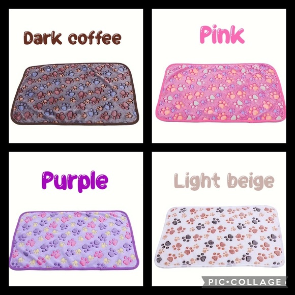 Pet blanket with paw prints, NWT - Picture 3 of 10